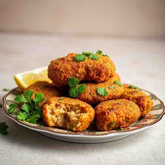 Classic Kibbeh - Meat Dish Recipe & Frying